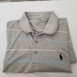 Polo Ralph Lauren Performance XXL-TTG Grey With Strips